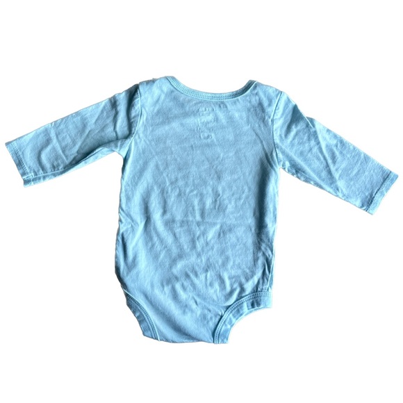 🍓4/$15🍓 George • Baby Blue Long Sleeve Onesie with Rainbows Print - Picture 4 of 8